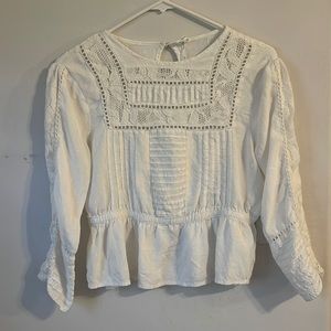 Anthropologie Peplum Top size 6